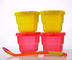 2pcs BPA Free Airtight Plastic Baby Food Storage Container With Spoon