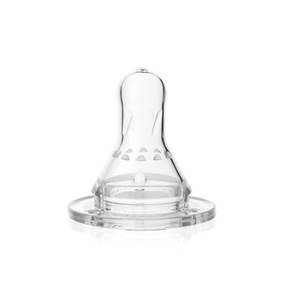 ISO9001 120℃ BPA Free Baby Silicone Nipple 0 - 24 Month Age