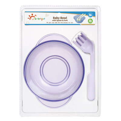 Suction Base BSCI Baby Feeding Bowls And Spoons Fork
