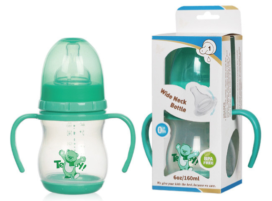 Wide Neck Arc Polypropylene Baby Bottles BPA Free 6oz 160ml