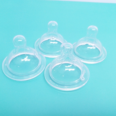 BSCI Baby Silicone Nipple Washable Clear Wide Neck Silicone Anti Colic Teat