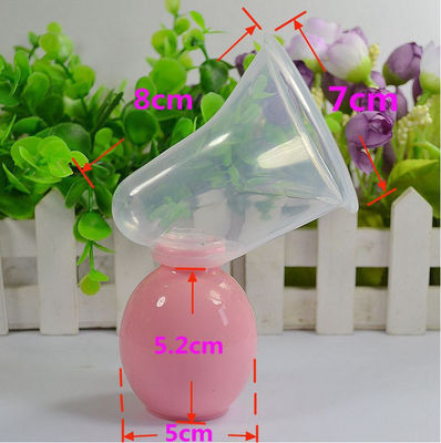 BPA Free Latex Silicone Manual Breast Pump With Bottle Baby Sucking