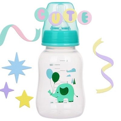 5oz 130ml Standard Baby Feeding Bottle With Double Handle PP