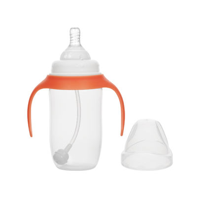 Double Handle Baby Silicone Feeding Set With Nipple Easy Cleaning At 110C-120C Temperature