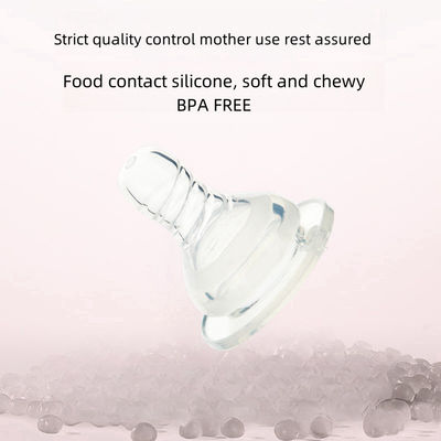 Round Shape Infant Silicone Nipple Individually Packaged