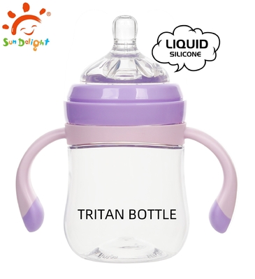0-6 Months Newborn Baby Feeding Bottle Without Handle Silicone Nipple