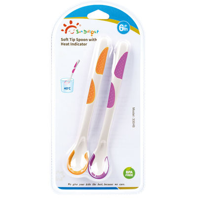 40℃ Soft Bite Color Change Baby Feeding Spoon