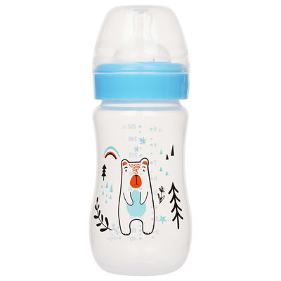 BPA-free Plastic Newborn Baby Feeding Bottle With 260 Ml Capacity And Leak Proof Design