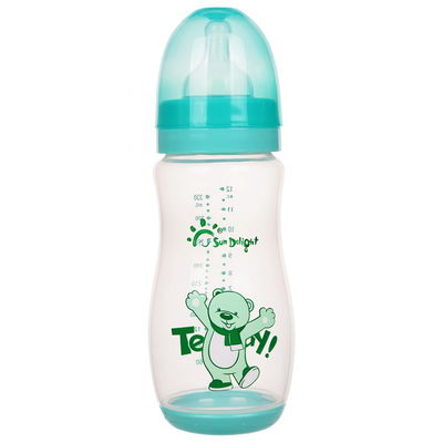 110℃~120℃ PP Arc 12oz 330ml Baby Nipple Bottle
