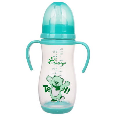 PP 12oz 330ml Wide Neck Arc Polypropylene Baby Bottles
