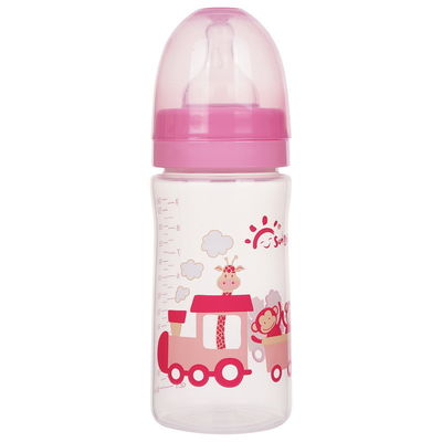 Wide Neck 9oz 260ml Arc Silicone PP Baby Feeding Bottle