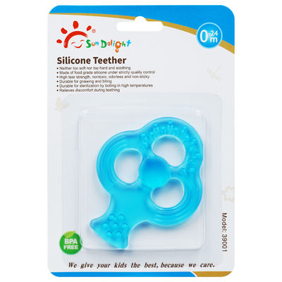 Tear Strength Odorless 3 Month Baby Silicone Teether
