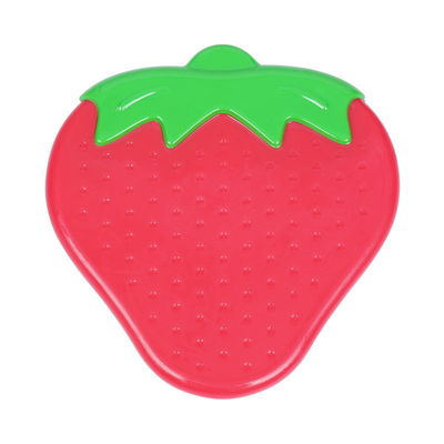 BPA Free 3 Month Strawberry Rubber Baby Silicone Teether