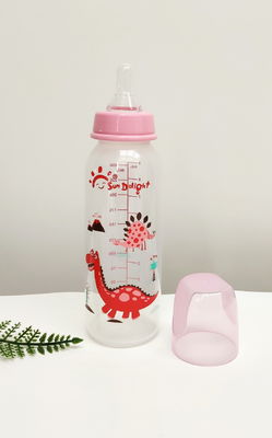 Odorless BPA Free Double Handle PP Newborn Baby Feeding Bottle