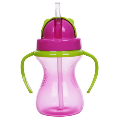 Double Handles BPA Free 6oz 190ml Baby Weighted Straw Cup