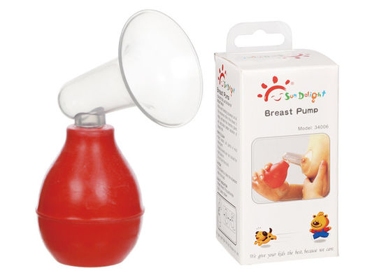 BPA Free Latex Silicone Manual Breast Pump With Bottle