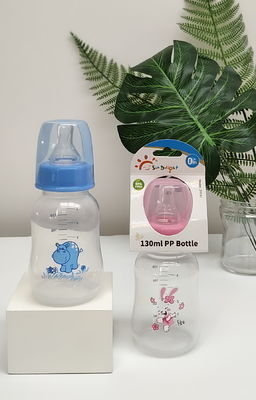 ISO Phthalate Free 5oz 130ml PP Newborn Baby Feeding Bottle