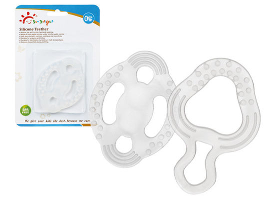 Non Toxic 120℃ Food Grade 3 Month Baby Silicone Teether