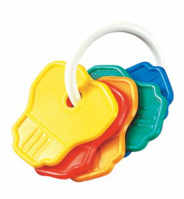 Non Toxic 3 Month PP Ring Baby Teether Keys