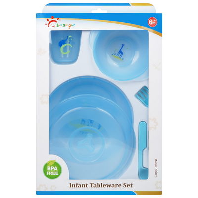 Plastic PVC BPA FREE Baby Bowl And Plate Set