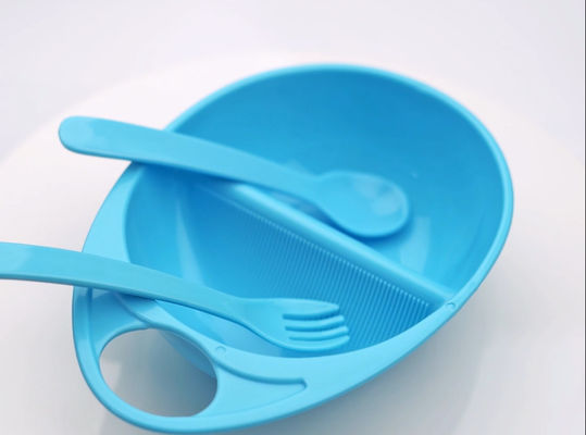 Plastic Up 3 Month Baby Bowl With Spoon Fork