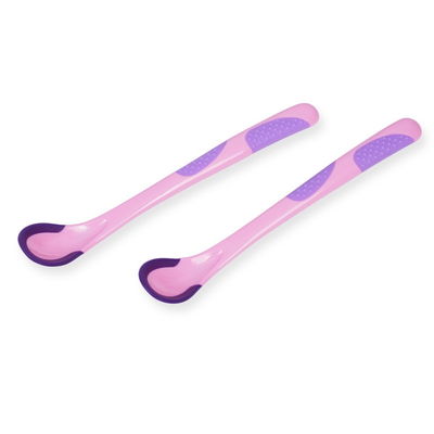 PP TPE BSCI Color Change Soft Tip Baby Feeding Spoon
