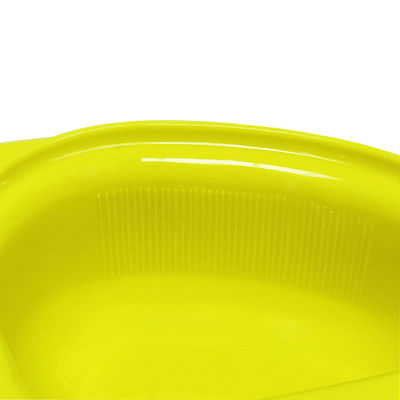 BPA FREE Yellow Easy Grip Baby Feeding Bowls And Spoons