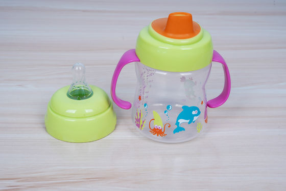 Non Spill 2 In 1 BPA Free 6 Month 6 Ounce Baby Sippy Cup