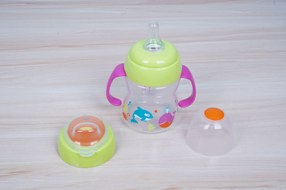 Non Spill 2 In 1 BPA Free 6 Month 6 Ounce Baby Sippy Cup