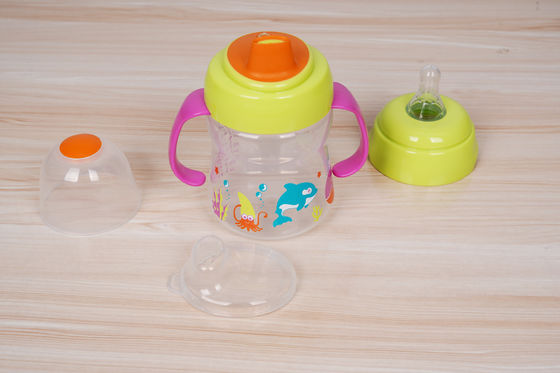 Non Spill 2 In 1 BPA Free 6 Month 6 Ounce Baby Sippy Cup