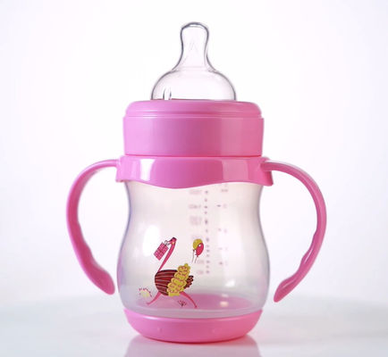 ISO 160ml Double Handle PP Newborn Baby Milk Bottle