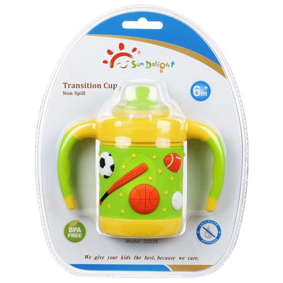 6 Month 6 Ounce Children Soft BPA Free Flexible Baby Sippy Cup