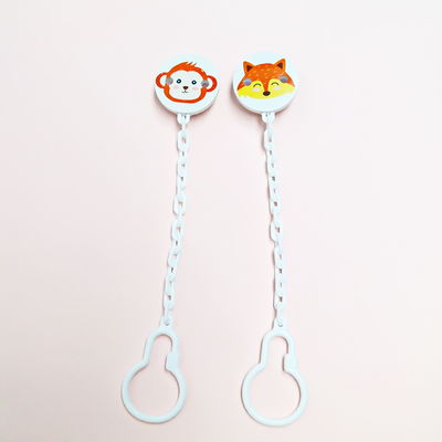 Cute Animal PP Pacifier Safety Chain Silicone Baby Soother