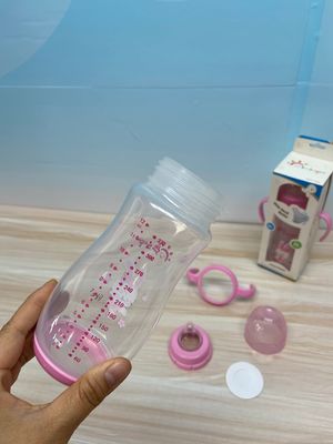 Wide Neck 12oz 330ml Silicone PP Arc Baby Feeding Bottle