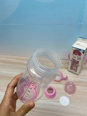 Wide Neck 12oz 330ml Silicone PP Arc Baby Feeding Bottle