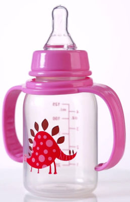 Standard 4oz 125ml Polypropylene Baby Bottles Two Handle