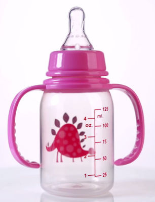 Standard 4oz 125ml Polypropylene Baby Bottles Two Handle