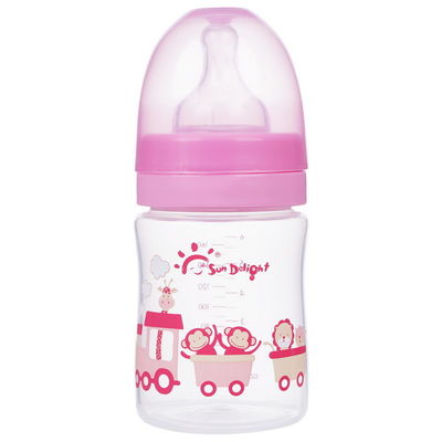160ml PP Baby Feeding Bottle Wide Neck Washable