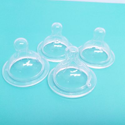 Wide Neck EN1 4350 Anti Colic Baby Silicone Nipple