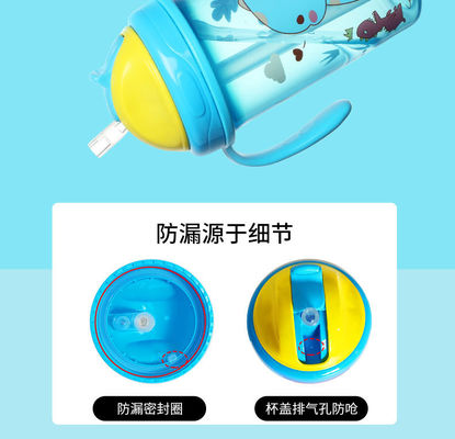 (NEW)  300ml PP Baby Straw Cup with double handle