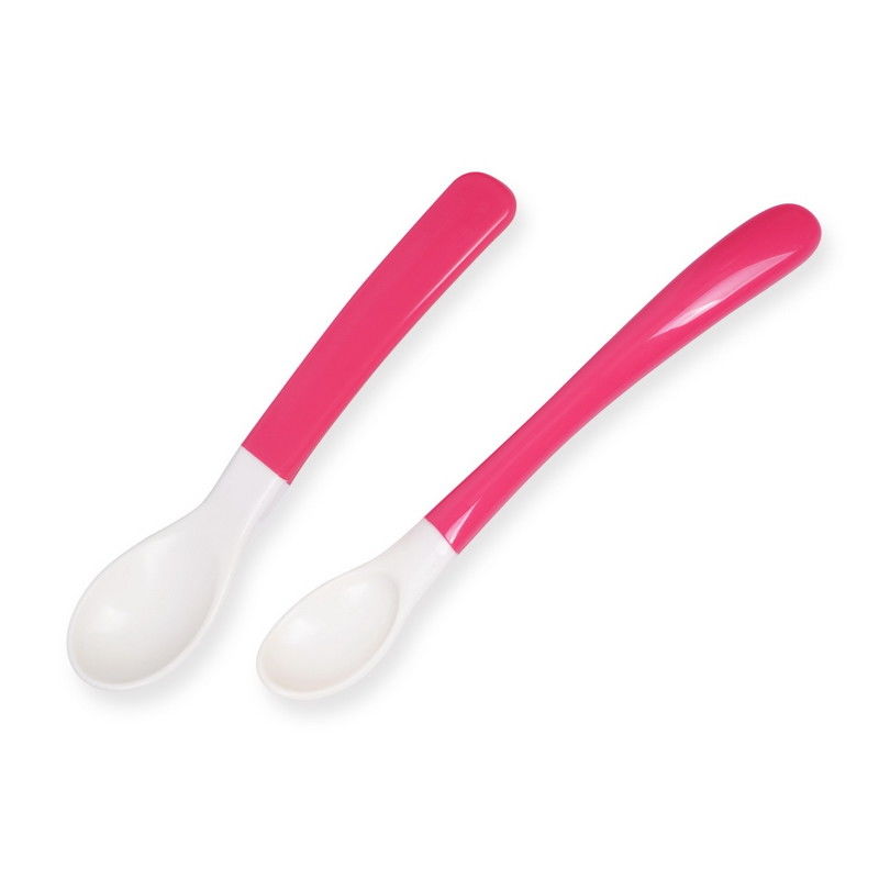 PP TPE Soft Baby 110℃ Color Changing Plastic Spoons