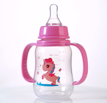 5oz 130ml Standard Baby Feeding Bottle With Double Handle PP FDA EN14350 Certified