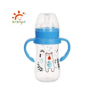 9oz PP Wide Neck Baby Feeding Bottle