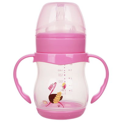 Double Handle PP 6oz Polypropylene Baby Bottles