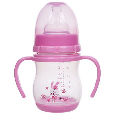 Anti Fall 6oz 160ml Wide Neck Silicone PP Baby Feeding Bottle