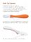 Tip Color Change Orange PP Soft Baby Silicone Spoon