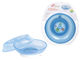Non Toxic ISO Blue PP Baby Feeding Bowls And Spoons