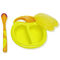 FDA Non Toxic Dishwasher Safe Baby Bowls And Spoons Easy Grip
