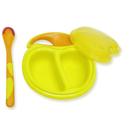 FDA Non Toxic Dishwasher Safe Baby Bowls And Spoons Easy Grip