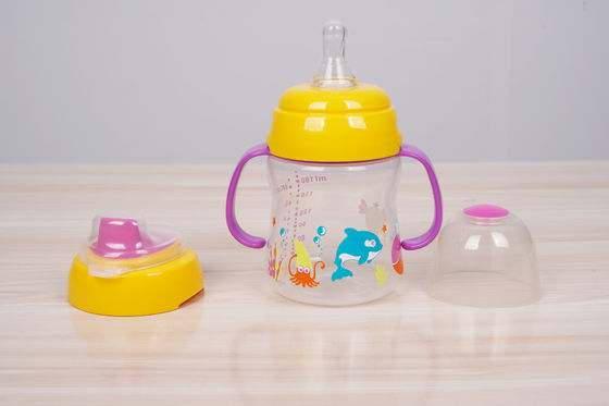 2 In 1 Nipple Suction BPA Free 6 Month 6 Ounce Baby Sippy Cup